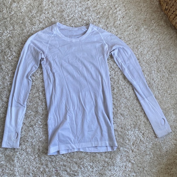 lululemon athletica Tops - White Long Sleeve Lulu running seamless top